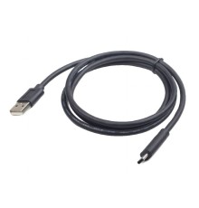 Cable  Type-C /USB2.0, AM/CM, 1.0 m, Cablexpert, Black, CCP-USB2-AMCM-1M