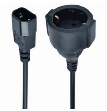 Cable, Power Extension C14 male to CEE 7/4 female, Cablexpert, PC-SFC14M-01