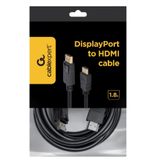 Cable  DP to HDMI  1.8m Cablexpert, CC-DP-HDMI-6