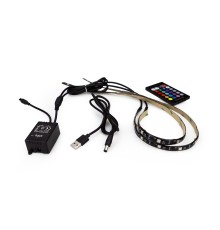 LED Strip Light USB, 2 x 50 cm, Cablexpert LED-2SU-RGB50-01