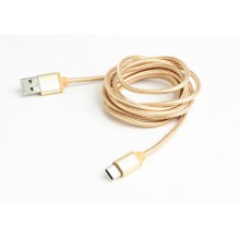 Cable  Type-C /USB2.0, AM/CM, 1.8 m, Cablexpert GOLD, CCP-USB2-AMCM-6-G