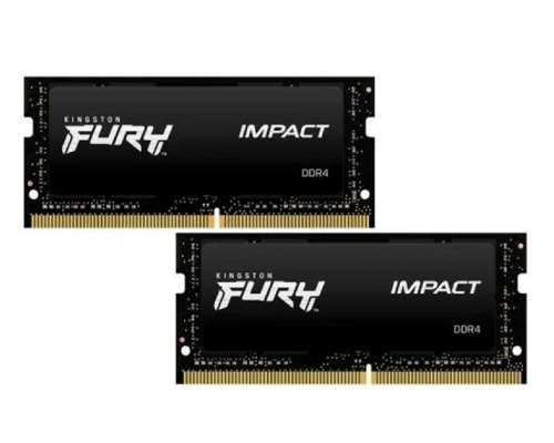 32GB DDR4-3200MHz SODIMM Kingston FURY Impact (Kit of 2x16GB) (KF432S20IBK2/32), CL20, 1.2V, XMP