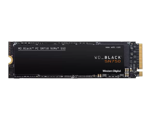 .M.2 NVMe SSD  500GB   WD Black SN750 [PCIe 3.0 x4, R/W:3470/2600MB/s, 420/380K IOPS, TLC BiCS3]