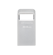 64GB USB3.2 Flash Drive Kingston DataTravaler Micro (DTMC3G2/64GB), Premium Metal Case (R:200MB/s)