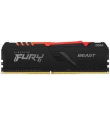 .8GB DDR4-3733MHz  Kingston FURY Beast RGB (KF437C19BBA/8), CL19-23-23, 1.35V, Intel XMP 2.0, Black