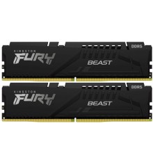 32GB DDR5-5200MHz  Kingston FURY Beast (Kit of 2x16GB) (KF552C40BBK2-32), CL40-40-40, 1.25V, Black