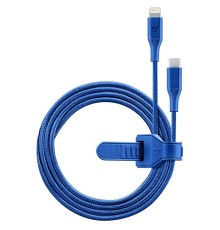 Type-C to Lightning Cable Cellular, Strip MFI, 1M, Blue