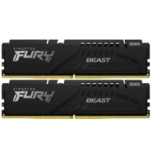 16GB DDR5-5200MHz  Kingston FURY Beast (Kit of 2x8GB) (KF552C40BBK2-16), CL40-40-40, 1.25V, Black