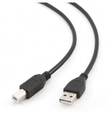 Cable USB, AM/BM,  1.8 m, USB2.0, High quality, Cablexpert, Black, CCP-USB2-AMBM-6