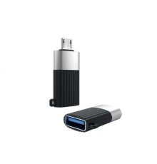 Adapter XO USB A to Micro-USB (USB2.0), NB149G, Black