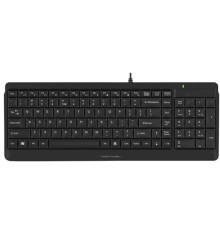 Keyboard A4Tech FK15, Full-Size Compact Design,FN Multimedia, Laser Engraving,Splash Proof,Black,USB