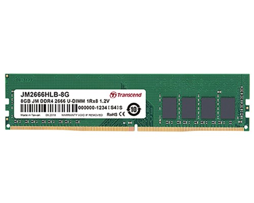 .4GB DDR4-  3200MHz  Transcend PC25600, CL22, 288pin DIMM 1.2V