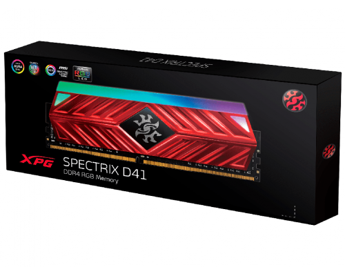 16GB DDR4-3200MHz  ADATA XPG Spectrix D41 (Kit of 2x8GB) TUF Gaming Alliance, RGB, CL16-18-18, 1.35V