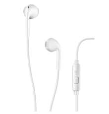 Cellular LIVE EGG-capsule earphone with mic, White
