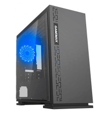 Case mATX GAMEMAX EXPEDITION, w/o PSU, 1x120mm, Blue LED, USB3.0, Acrylic Window, Black
