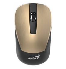 Wireless Mouse Genius NX-7015, Optical, 800-1600 dpi, 3 buttons, Ambidextrous, BlueEye, 1xAA, Gold