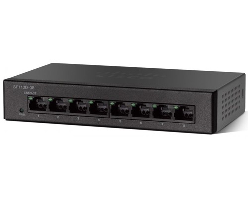  .8-port 10/100Mbps Desktop Switch  Cisco SF110D-08