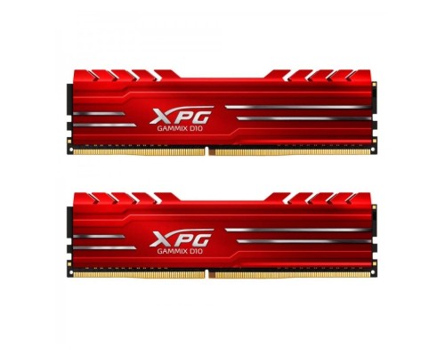 .8GB DDR4-2666MHz  ADATA XPG Gammix D10, PC21300, CL16-16-16, 1.2V, Red Heatsink