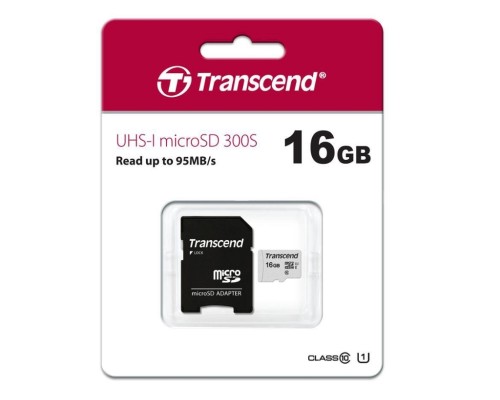 .16GB MicroSD (Class 10) UHS-I (U1), Transcend 