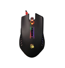 Gaming Mouse Bloody Q81 Curve, 500-3200 dpi, 8 buttons, 60 IPS, 20G, 98g, Ambidextrous, X“Glide, Neon Lighting, 1.8m, USB, Black