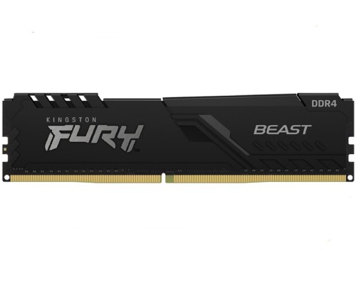 .8GB DDR4-3000MHz  Kingston FURY Beast (KF430C15BB/8), CL15-17-17, 1.35V, Intel XMP 2.0, Black