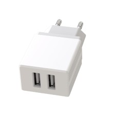 Wall Charger XO + Lightning Cable, 2USB, 2.4A, L75, White