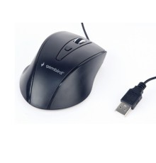 Mouse Gembird MUS-4B-02, Optical, 800-1200 dpi, 4 buttons, Ambidextrous, Black, USB