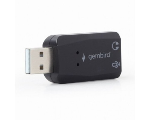 Sound Card Gembird SC-USB2.0-01, USB, 2x3.5 mm sockets: stereo output, microphone mono input