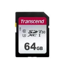 .64GB  SDXC Card (Class 10) UHS-I , U3, Transcend 300S  