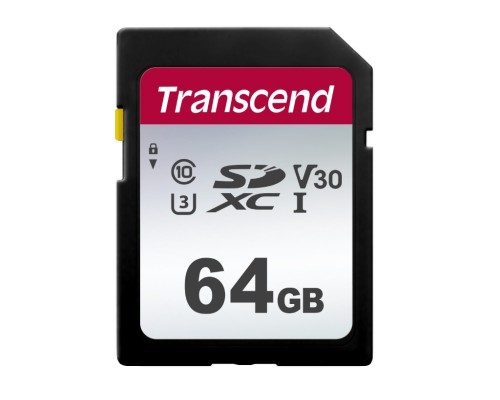 ..64GB  SDXC Card (Class 10) UHS-I , U3, Transcend 300S  