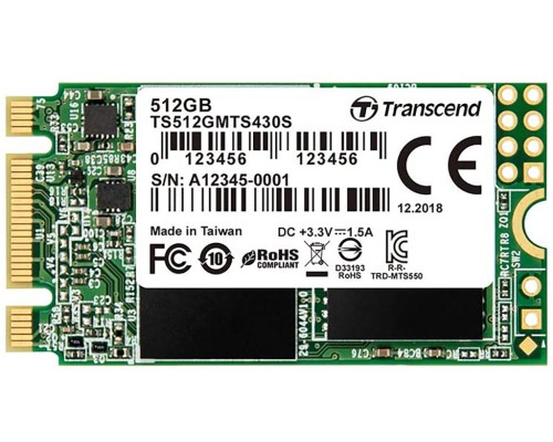 .M.2 SATA SSD  512GB Transcend  