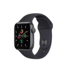 Apple Watch SE 40mm Aluminum Case with Midnight Sport Band, MKQ13 GPS, Space Gray