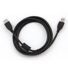 Cable USB, USB AM/AF, 1.8 m, USB2.0  Premium quality with ferrite core, Cablexpert, CCF-USB2-AMAF-6