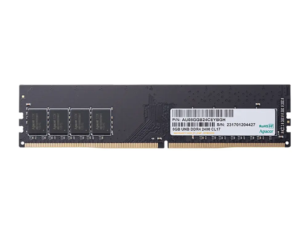 .8GB DDR4-  3200MHz   Apacer PC25600,  CL22, 288pin DIMM 1.2V