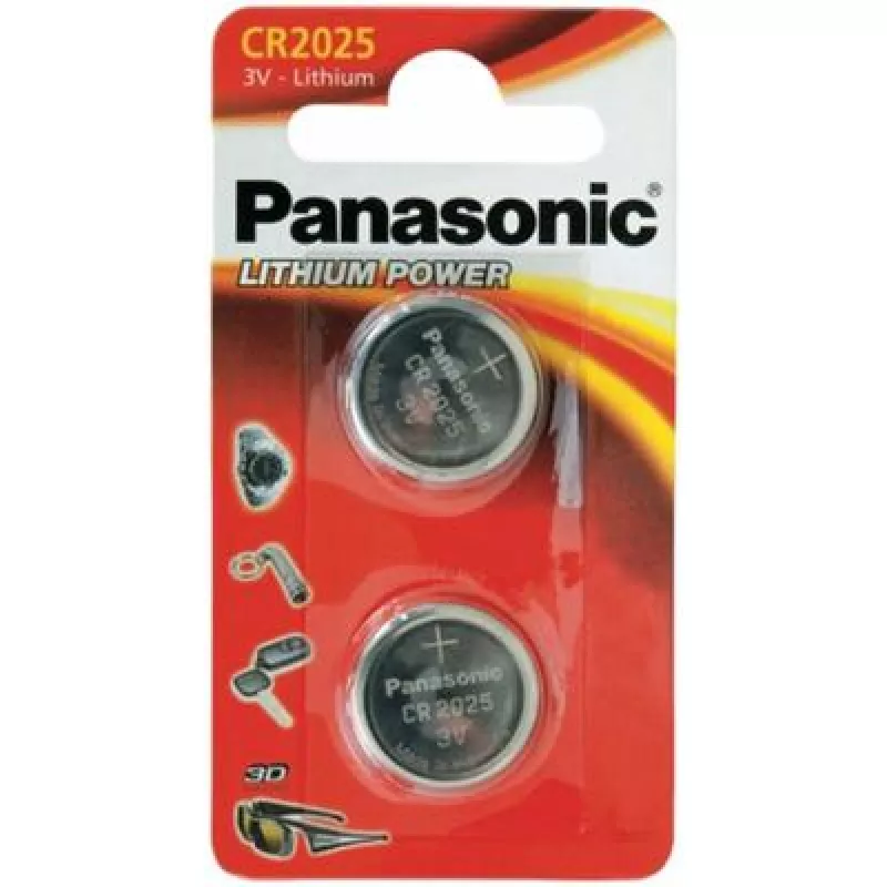CR2025, Blister*2, Panasonic, CR-2025EL/2B