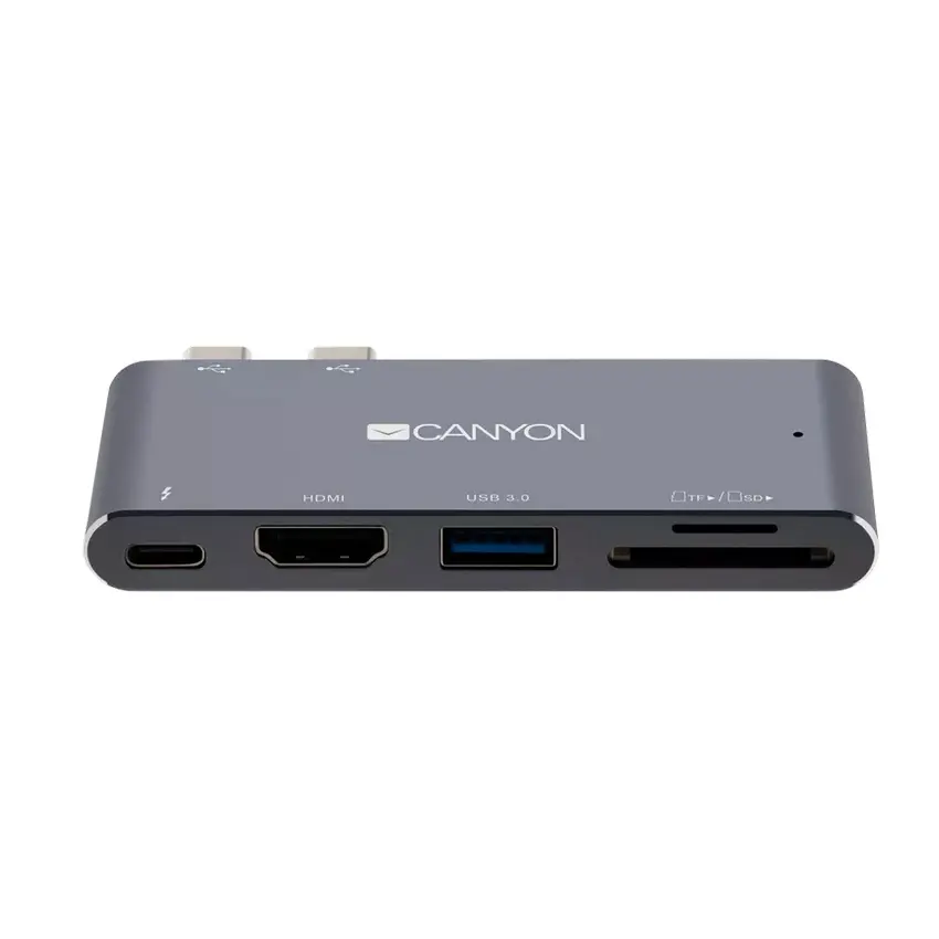 Docking Station Canyon DS-5, 5-in-1, 1xThunderbolt 3, 1xUSB 3.0, 1xHDM, 1xSD, 1xTF