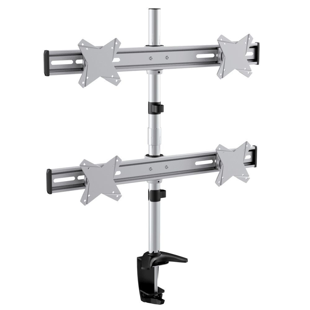 Table/desk stand for 6 monitors Reflecta PLANO Desk 23-1010S, 13"-23 ", 75x75, 100x100, 8kg/bracket.