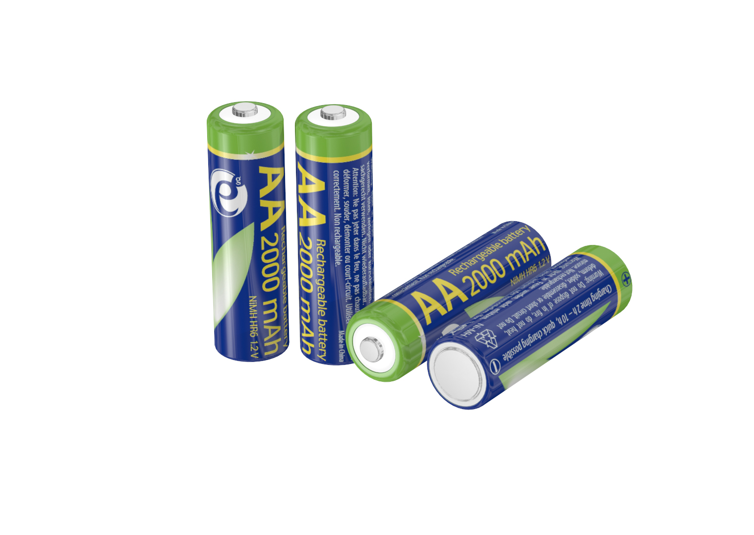 AA 2000mAh, Blister*4, Energenie, Ni-MH, EG-BA-AA20R4-01