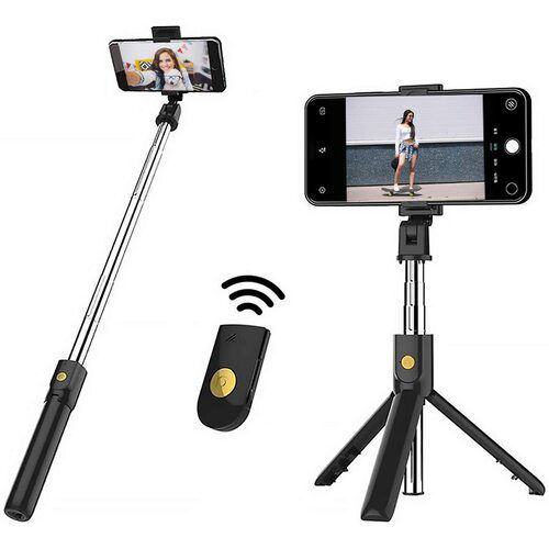 Tripod & Selfie Stick Portable XO SS08, Black
