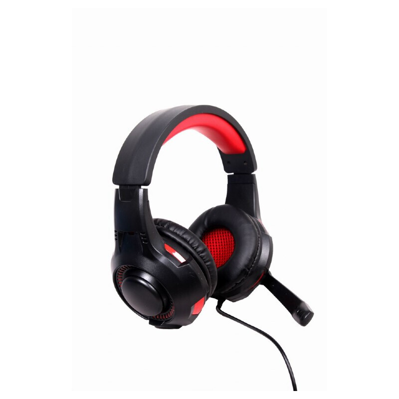 Gaming Headset GMB GHS-U-5.1-01, 40mm driver, 20-20k0Hz, 32 Ohm, 103 db,Virtual 5.1, USB, Black/Red