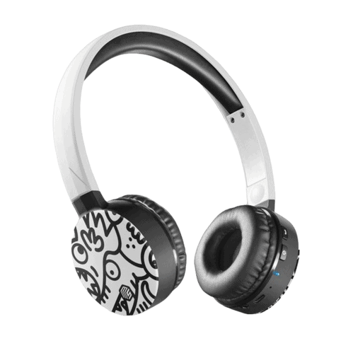 Bluetooth headset, Cellular MUSICSOUND, White/Black Waves