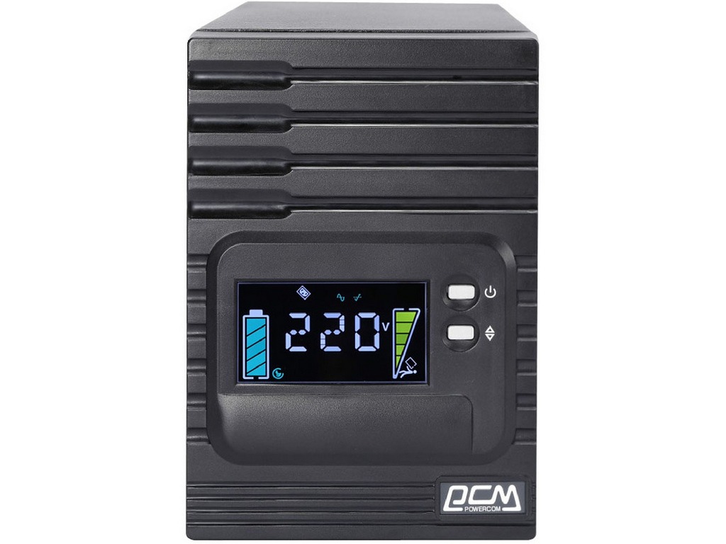 UPS PowerCom SPT-1000, 1000VA/800W, Smart Line Interactive, Pure Sinewave, LCD, AVR, USB, SNMP, 8xIEC