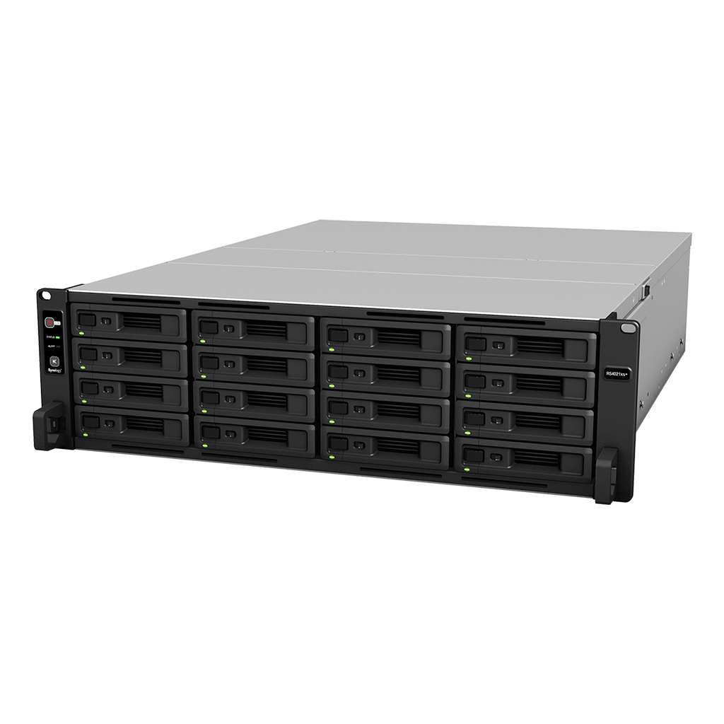SYNOLOGY "RS4021xs+", 16-bay, Intel Xeon 8-core 2.1-2.7GHz, 16Gb*1+3Slots, 2x10Gbe, 4x1GbE, 2xPCIe