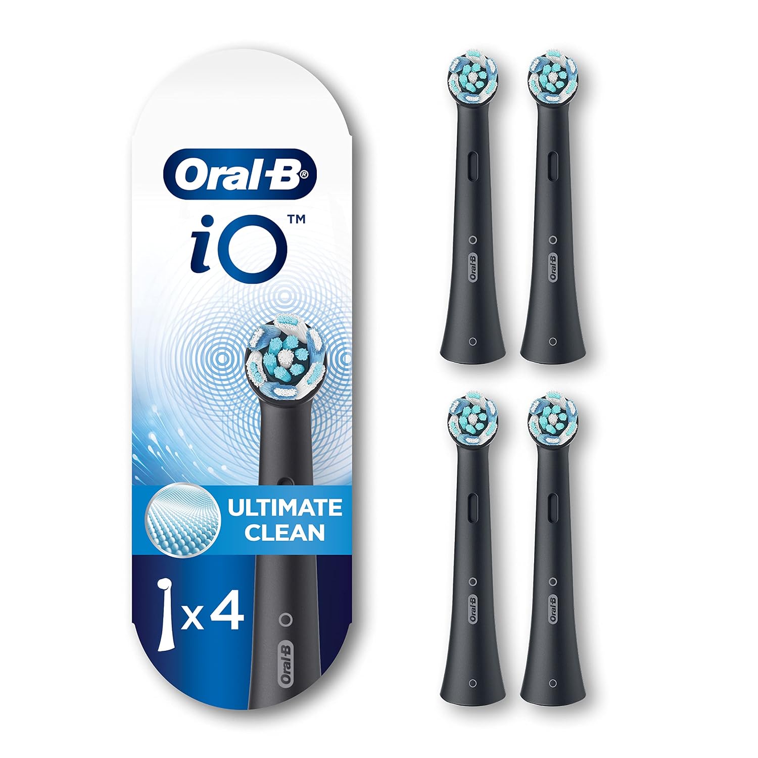 Acc Electric Toothbrush Oral-B iO Ultimate Clean 4pcs , Black