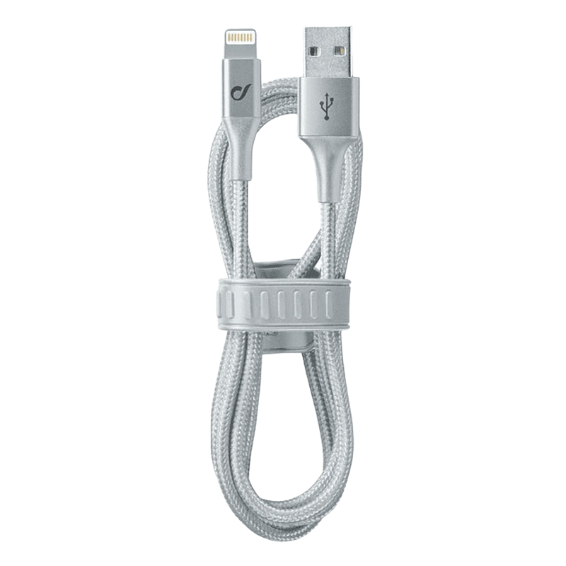 Lightning Cable Cellular, Strip MFI, 1M, Silver