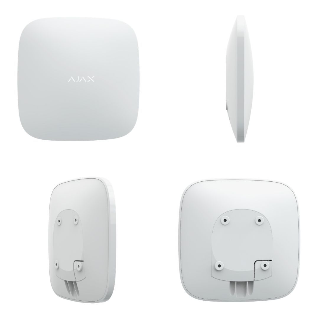 Ajax Wireless Security Hub, White, 2G, Ethernet, Video streaming