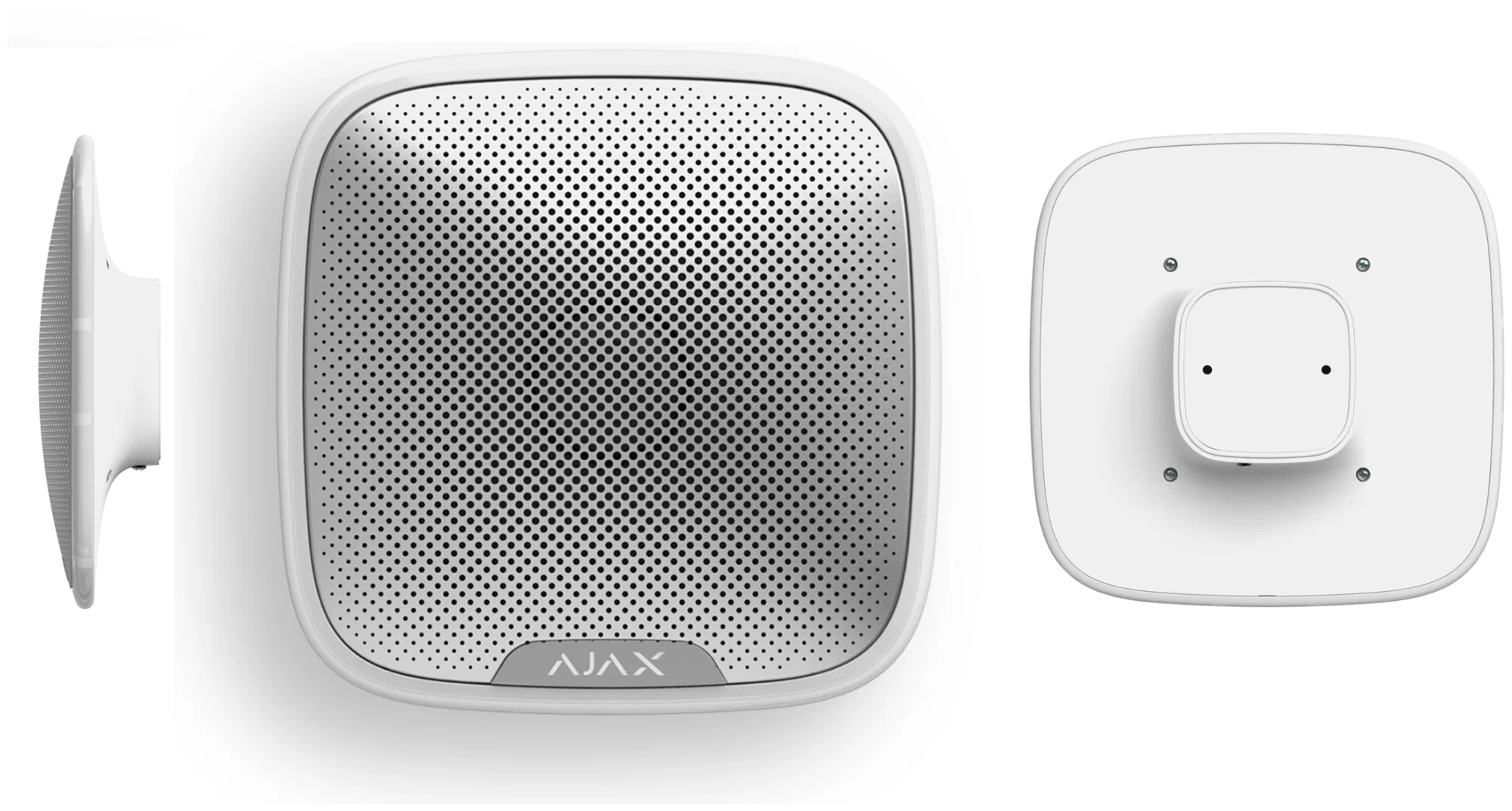 Ajax Outdoor Wireless Security Siren "StreetSiren", White, 85-113dB, LED Frame