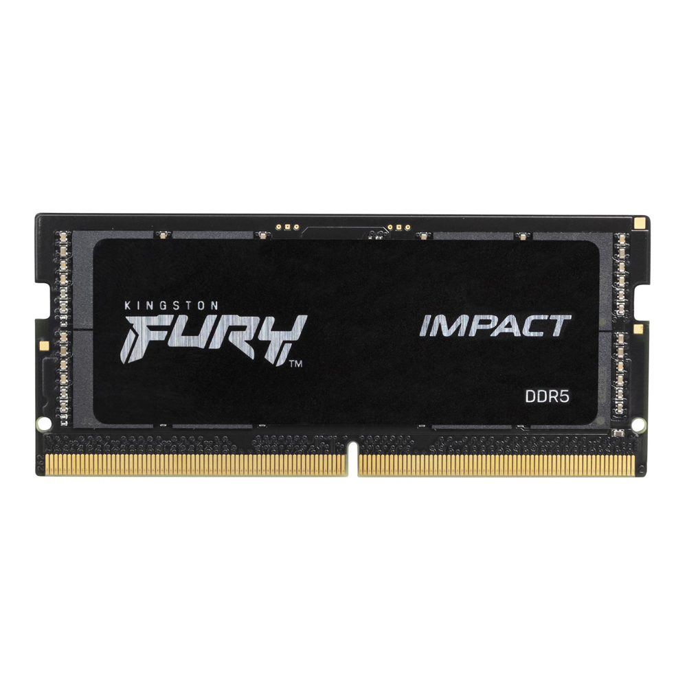 16GB DDR5-4800MHz SODIMM Kingston FURY Impact (KF548S38IB-16), CL38, 1.1V, Intel XMP 3.0, Black