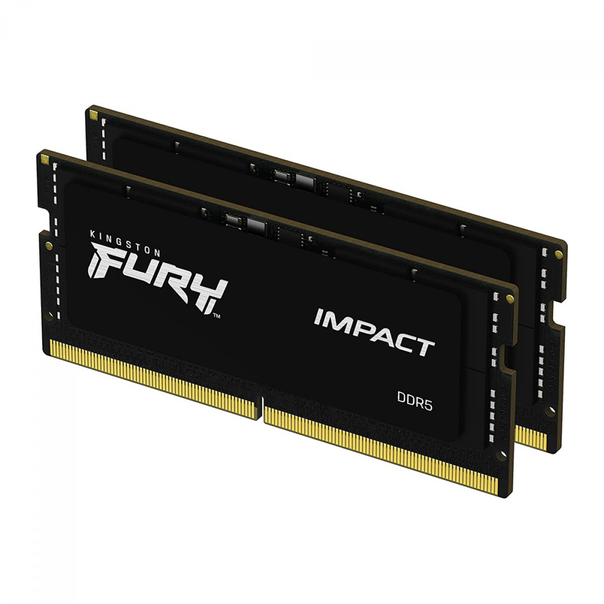 16GB DDR5-4800MHz SODIMM Kingston FURY Impact (Kit of 2x8GB) (KF548S38IBK2-16), CL38, 1.1V, Black