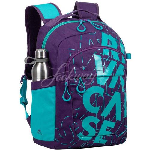 Backpack Rivacase 5430, for Laptop 15,6" & City bags, Violet/Aqua
